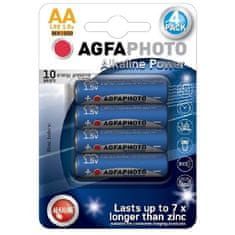 HJ  Power alkalická baterie 1,5V LR6/AA, 4ks blistr