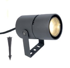 ACA Lightning  Zahradní LED reflektor LOTOS 9W/230V/3000K/300Lm/ZOOM 15°- 40°/IP65, tmavě šedý