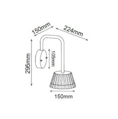 ACA Lightning  Zahradní nástěnné LED svítidlo VIANA 10W/230V/3000K/400Lm/85°/IP54, tmavě šedé