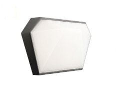 ACA Lightning  Zahradní nástěnné LED svítidlo LIZIO 10W/230V/3000K/400Lm/120°/IP65, tmavě šedé