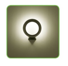 ACA Lightning  Zahradní nástěnné LED svítidlo RING 8W/230V/3000K/220Lm/110°/IP54, tmavě šedé