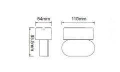 ACA Lightning  Zahradní nástěnné LED svítidlo VESC 7W/230V/3000K/320Lm/100°/IP54, tmavě šedé