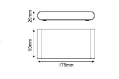 ACA Lightning  Zahradní nástěnné LED svítidlo MAIDA 11W/230V/3000K/570Lm/60°/IP54, tmavě šedé