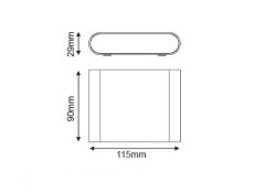 ACA Lightning  Zahradní nástěnné LED svítidlo MAIDA 7W/230V/3000K/310Lm/60°/IP54, matné bílé