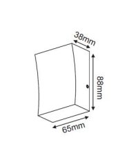 ACA Lightning  Zahradní nástěnné LED svítidlo FER 3W/230V/3000K/110Lm/90°/IP65, tmavě šedé