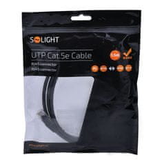 Solight  UTP CAT.5E kabel, RJ45 konektor - RJ45 konektor, sáček, 1,5m