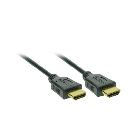 Solight  HDMI kabel s Ethernetem, HDMI 1.4 A konektor - HDMI 1.4 A konektor, blistr, 3m