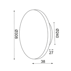 ACA  LED nástěnné dekorativní svítidlo ECLIPSE 15W/230V/3000K/1200Lm/80°/IP20, kruhové hnědé