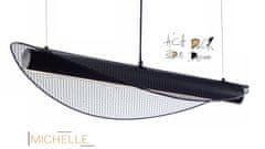 ACA  LED závěsné svítidlo MICHELLE 18W/230V/3000K/1960Lm/IP20, černé