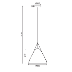 ACA  Závěsné stropní svítidlo NAOMI max. 40W/E27/230V/IP20, barva antracitová