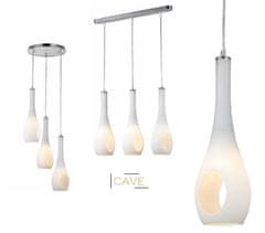 ACA  Závěsné svítidlo CAVE 3x60W/E14/230V/IP20, průměr 36 cm