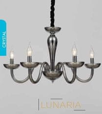 ACA  Křišťálový lustr LUNARIA max. 5x40W/E14/230V/IP20