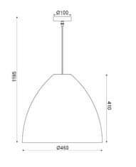 ACA  Závěsné svítidlo OIA max. 40W/E27/230V/IP20, světlé dřevo, ML10130