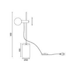 ACA  Stolní lampa HERA max. 40W/E14/230V/IP20, černá