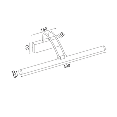 ACA  LED nástěnné svítidlo ARIA 8W/230V/3000K/520Lm/120°/IP44, černá barva