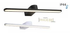 ACA  LED Koupelnové osvětlení zrcadla PHOEBE 16W/230V/3000K/1040Lm/120°/IP44, černá barva