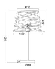 ACA  Stolní lampa JAZZ max. 60W/E27/230V/IP20