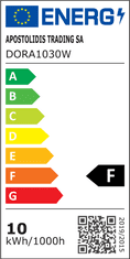 ACA Lightning  LED přisazené svítidlo DORA 10W/230V/3000K/900Lm/110°/IP65/IK08, oválné bílé