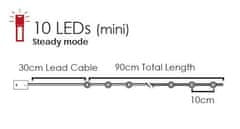 ACA Lightning  LED dekorační girlanda - Dřevěné sněhové vločky, teplá bílá barva, 2xAA, 120 cm