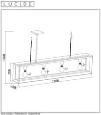 LUCIDE  THOR závěsné svítidlo 73402/04/15