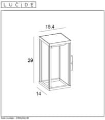 LUCIDE  TENSO SOLAR LED nástěnné svítidlo 27891/02/30