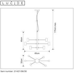 LUCIDE  LEANNE závěsné svítidlo 21421/06/30