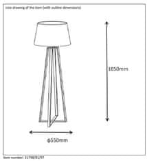 LUCIDE  COFFEE LAMP stojací lampa