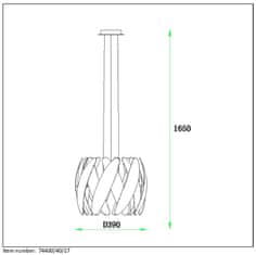 LUCIDE  Závěsné svítidlo VIVANA, průměr 39cm