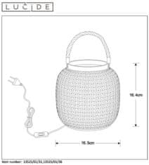 LUCIDE  SAFIYA stolní dekorativní lampa 13525/01/31