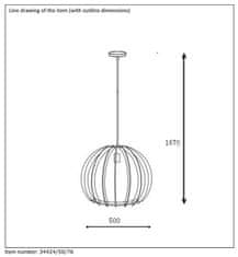 LUCIDE  BOUNDE závěsné svítidlo 34424/50/76
