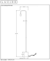 LUCIDE  LORIN stojací lampa 45765/01/30