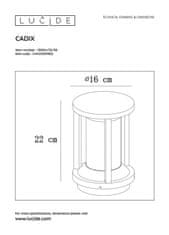 LUCIDE  CADIX zahradní sloupkové svítidlo 15804/22/30