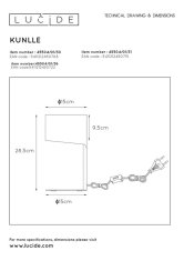 LUCIDE  KNULLE stolní dekorativní lampa 45504/01/30