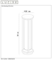 LUCIDE  CADIX zahradní sloupkové svítidlo 15804/50/30