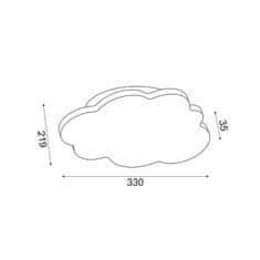 ACA  LED dětské svítidlo MRÁČEK 10W/230V/3000K/800Lm/IP20, bílé