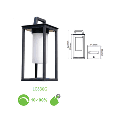 ACA  Stolní venkovní stmívatelná LED lampa Quad Antracit, USB, IP54