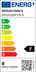 ACA  LED závěsné svítidlo VENUS 8W/230V/3000K/560Lm/IP20, barva mosazi