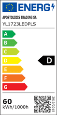 ACA  LED závěsné svítidlo NAAVA, černá