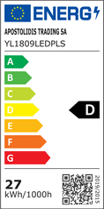 ACA  LED závěsné svítidlo CALISTA 27W/230V/3000K/1890Lm/IP20, Flicker free