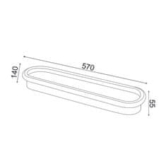 ACA  LED přisazené svítidlo SOLO 36W/230V/3000K/2700Lm/IP20/DIM, Flicker free