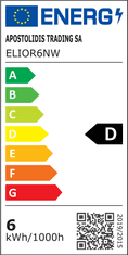 Diolamp  LED Filament žárovka čirá A60 6W/230V/E27/4000K/830Lm/360°