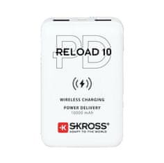 Skross  Powerbank Reload 10 Wireless Qi Power Delivery, 10000mAh, USB A+C, bílý