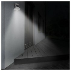 ACA Lightning  LED solární svítidlo se senzorem pohybu 2W/4000K/220Lm/IP65/Li-on 3,7V/1200mAh, černé