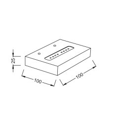 ACA Lightning  LED nástěnné dekorativní svítidlo SHELF 4W/230V/3000K/330Lm/120°/IP20, matné bílé