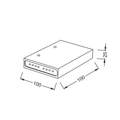 ACA Lightning  LED nástěnné dekorativní svítidlo SHELF 4W/230V/3000K/330Lm/120°/IP20, matné bílé