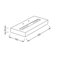 ACA Lightning  LED nástěnné dekorativní svítidlo SHELF 5W/230V/3000K/410Lm/120°/IP20, matné bílé