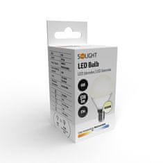 Solight  LED žárovka miniglobe matná G45 6W, E14, 4000K, 510lm