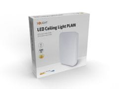 Solight  LED stropní světlo Plain, 15W, 1200lm, 3000K, čtvercové, 28cm