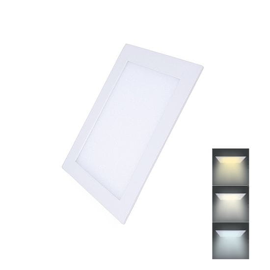 Solight  LED mini panel CCT, podhledový, 12W, 900lm, 3000K, 4000K, 6000K, čtvercový