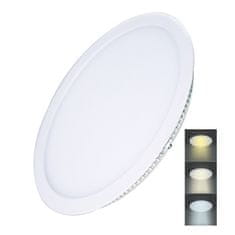 Solight  LED mini panel CCT, podhledový, 24W, 1800lm, 3000K, 4000K, 6000K, kulatý